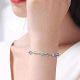 925 Sterling Silver Crystal Bracelet thumbnail 3