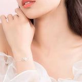 925 Sterling Silver Ginkgo Leaf Bracelet thumbnail 2
