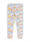 Children's Floral Print Stretch Leggings thumbnail 1