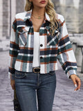 Plaid Button-Up Jacket thumbnail 5