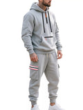 Men's Full Size Casual Half-Zip Hoodie and Cargo Pants Set Plus Size thumbnail 14
