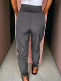 Elastic High Waist Pocketed Cargo Jogger Pants thumbnail 2