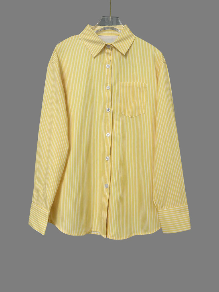 Striped Button-Down Shirt