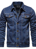 Men's Button Down Long Sleeve Denim Jacket thumbnail 7