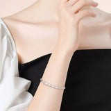 925 Sterling Silver Heart Link Bracelet thumbnail 5