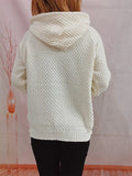 Drawstring Long Sleeve  Hooded Sweater thumbnail 17