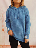 Drawstring Long Sleeve  Hooded Sweater thumbnail 12