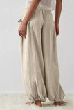 Loose Fit Gauze Pants with Drawstring Waist thumbnail 3