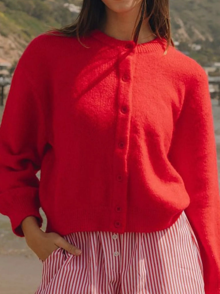 Button-Down Knit Cardigan