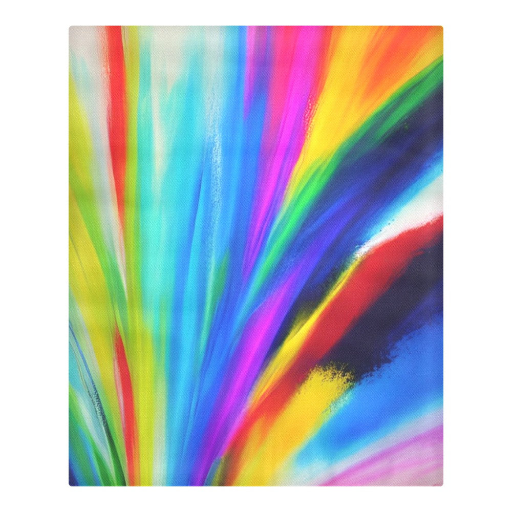 Abstract Art 3-Piece Bedding Set – Duvet Cover & Pillowcases, 86"x70", Soft Polyester Print