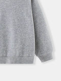 Children's Casual Solid Color Crew Neck Sweatshirt thumbnail 9