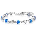 925 Sterling Silver Crystal Bracelet thumbnail 7