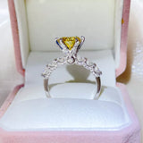 3 Carat 925 Sterling Silver Moissanite Ring thumbnail 2