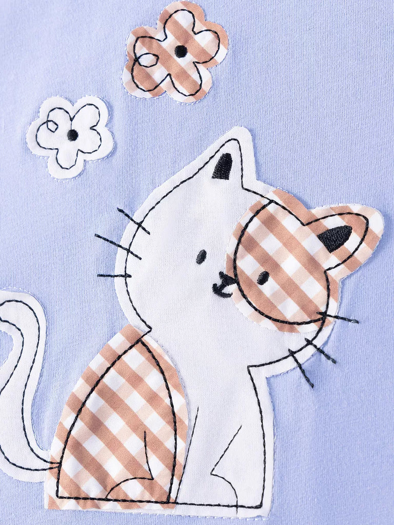 Children's Cat T-shirt and Shorts Set