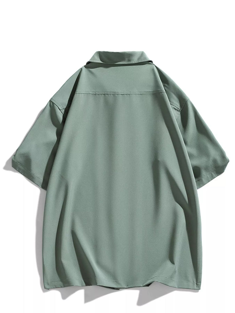 Men's Plus Size Casual Short-Sleeve Shirt