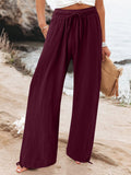 Full Size Drawstring Wide Leg Pants Plus Size thumbnail 5
