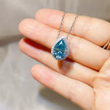 5 Carat 925 Sterling Silver Moissanite Pendant Necklace thumbnail 3