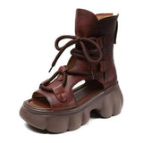Chunky Platform Lace-Up Sandals thumbnail 5