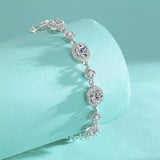 4 Carat 925 Sterling Silver Moissanite Bracelet thumbnail 4