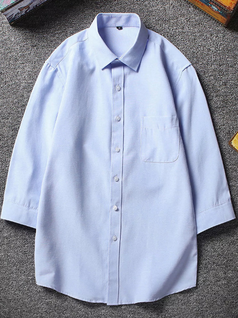 Men's Plus Size Casual Button Up Shirt