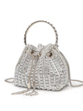 Rhinestone Embellished Bucket Crossbody Bag thumbnail 3