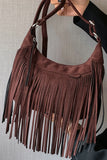 Suede Fringe Adjustable Strap Shoulder Bag thumbnail 12