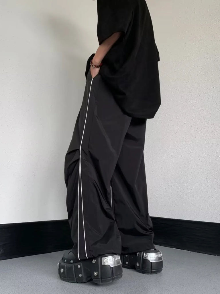 Men's Striped Wide Leg Pants