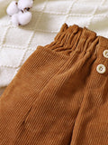 Children's Ruffled Hem Corduroy Pants thumbnail 4