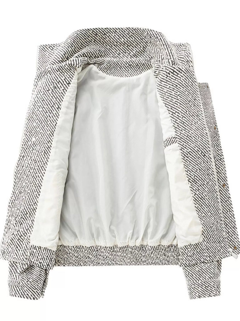 Men's Plus Size Snap Down Long Sleeve Jacket