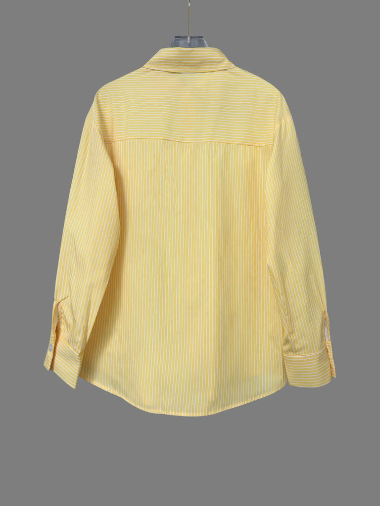 Striped Button-Down Shirt