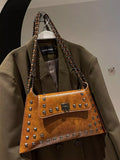 Studded Flap Chain Shoulder Bag thumbnail 4