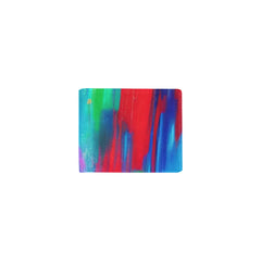 Bifold Stylish Men’s Wallet – PU Leather All-Over Print Slim Card & Cash Wallet