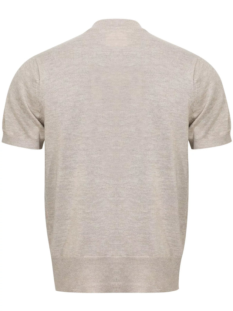 Men's Mock Neck Short Sleeve Knit Top