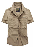 Men's Plus Size Button Up Short Sleeve Shirt thumbnail 4