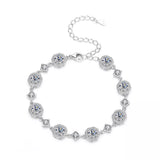 4 Carat 925 Sterling Silver Moissanite Bracelet thumbnail 5