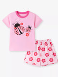 Children's Ladybug Graphic Short Sleeve Top and Shorts Set thumbnail 2