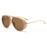 Aviator Fashion Sunglasses with Yellow Tinted Lenses thumbnail 5