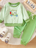 Children's Golf Cart Striped Top and Pants Set thumbnail 2