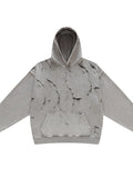 Men's Distressed Long Sleeve Hoodie thumbnail 2