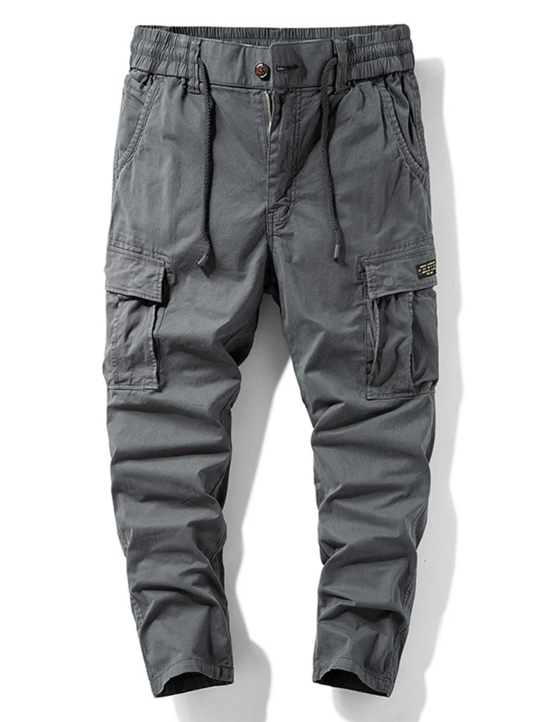 Men's Cargo Pants with Drawstring Waist