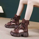 Chunky Platform Lace-Up Sandals thumbnail 4