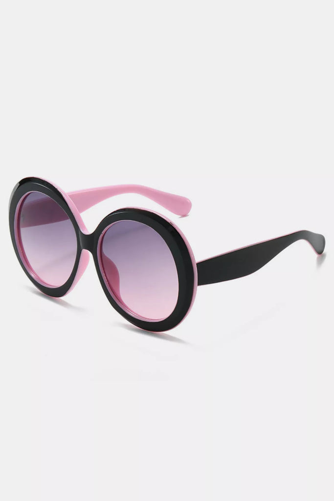 Oversized Round Frame Fashion Sunglasses