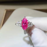 5 Carat 925 Sterling Silver Moissanite Ring thumbnail 3