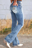 Star Embroidered Bootcut Jeans thumbnail 3