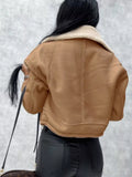 Sherpa Trim Cropped Jacket thumbnail 2