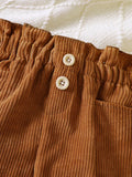 Children's Ruffled Hem Corduroy Pants thumbnail 3