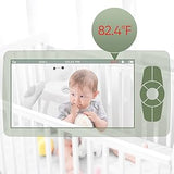 5-Inch Video Baby Monitor with Camera and Audio, 4X Zoom, 22Hrs Battery, 1000ft Range, 2-Way Audio, Temperature Sensor & Lullaby thumbnail 13