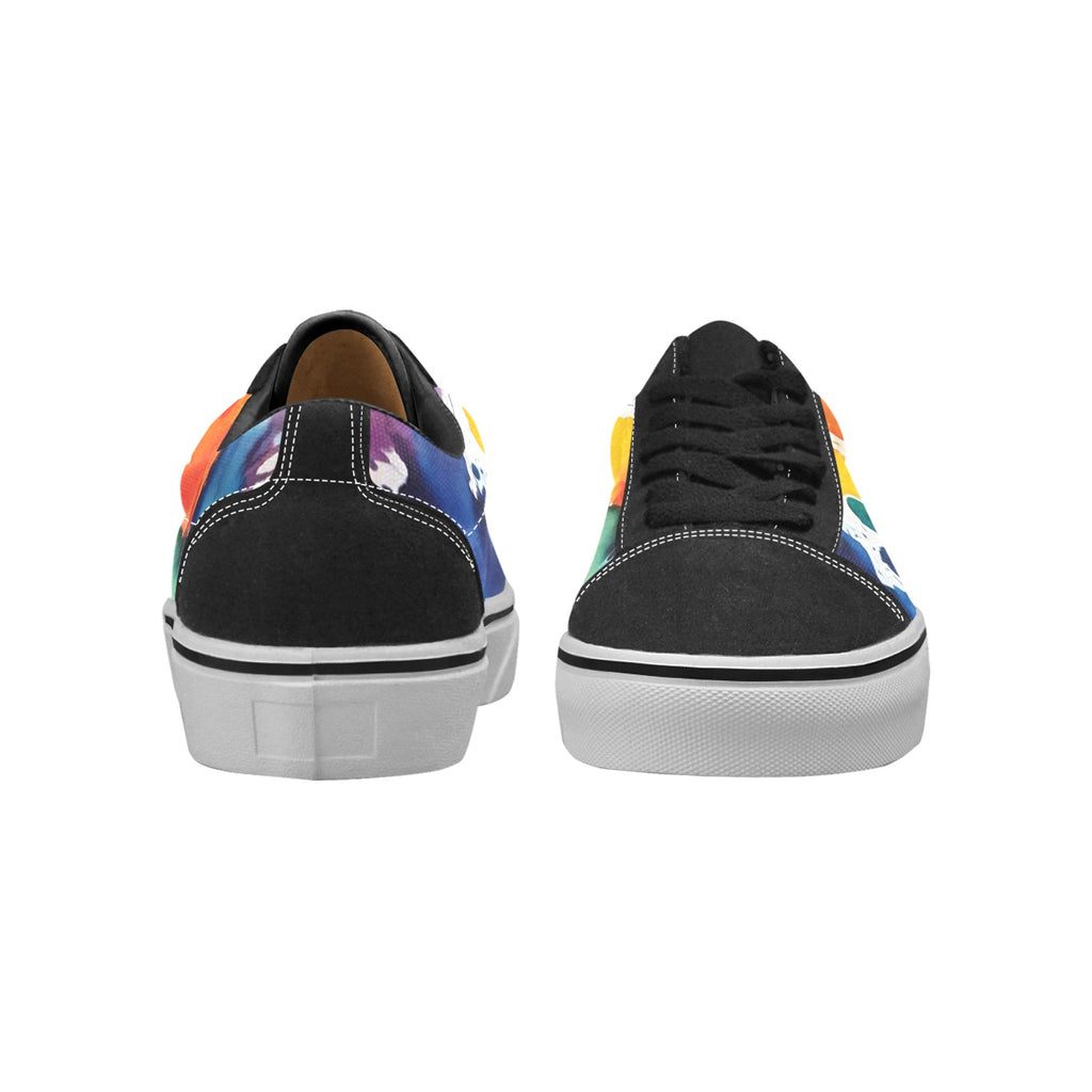 Men’s Lace-Up Canvas Oxford Shoes – Custom Printed, Casual & Lightweight