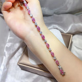 925 Sterling Silver Moissanite Bracelet thumbnail 2