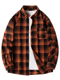 Men's Plus Size Plaid Long Sleeve Shirt thumbnail 2